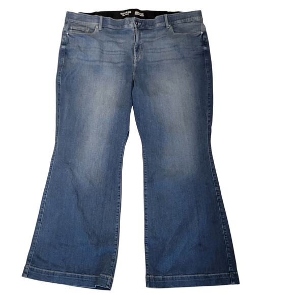 Torrid Bombshell High Rise Flare Jeans 30T Gramercy Blue Stretch Denim NWT - Picture 2 of 13